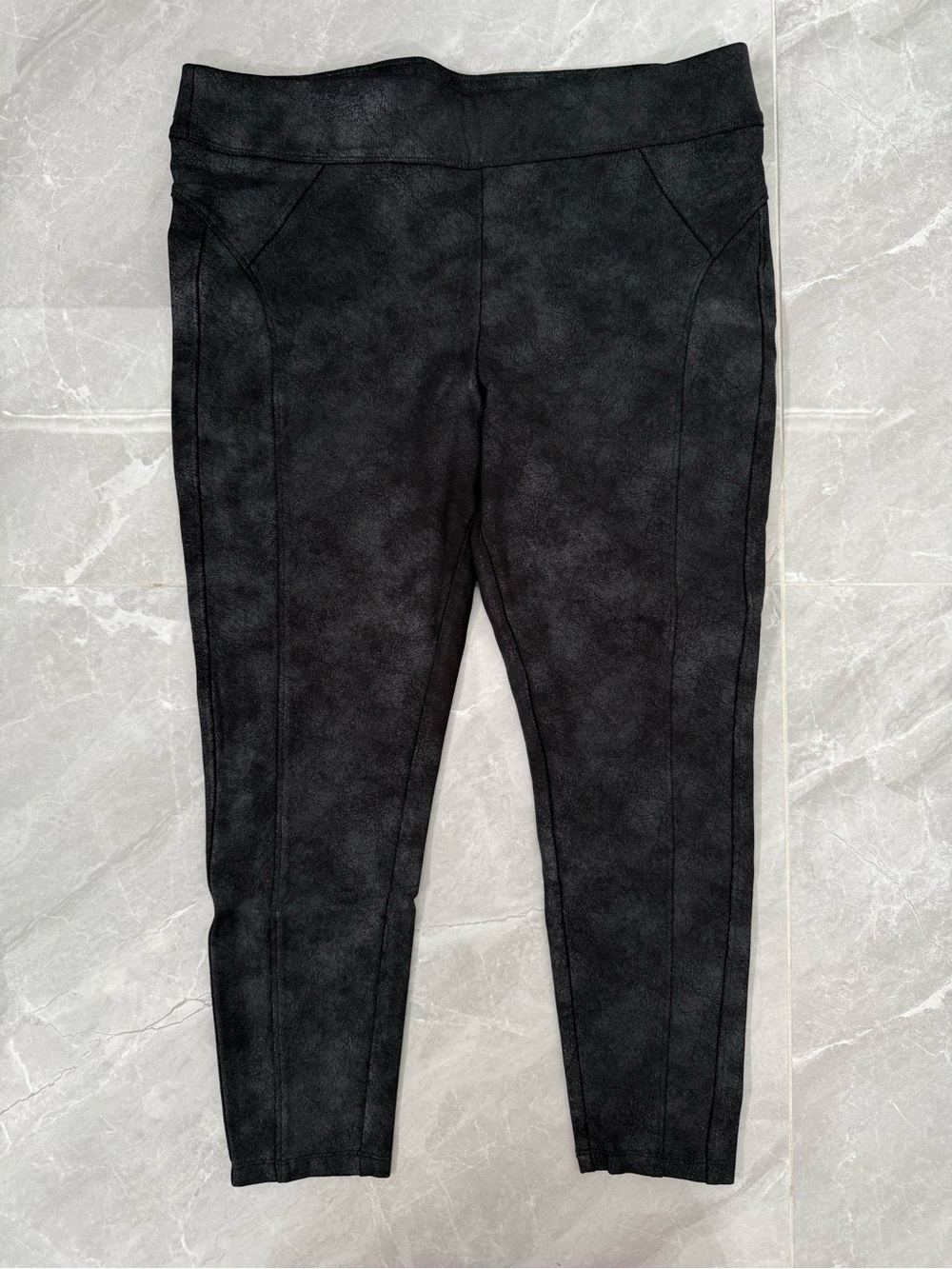 Women’s Democracy Glider Leggings Black Snake Print Edgy Gothic Grunge Emo XL